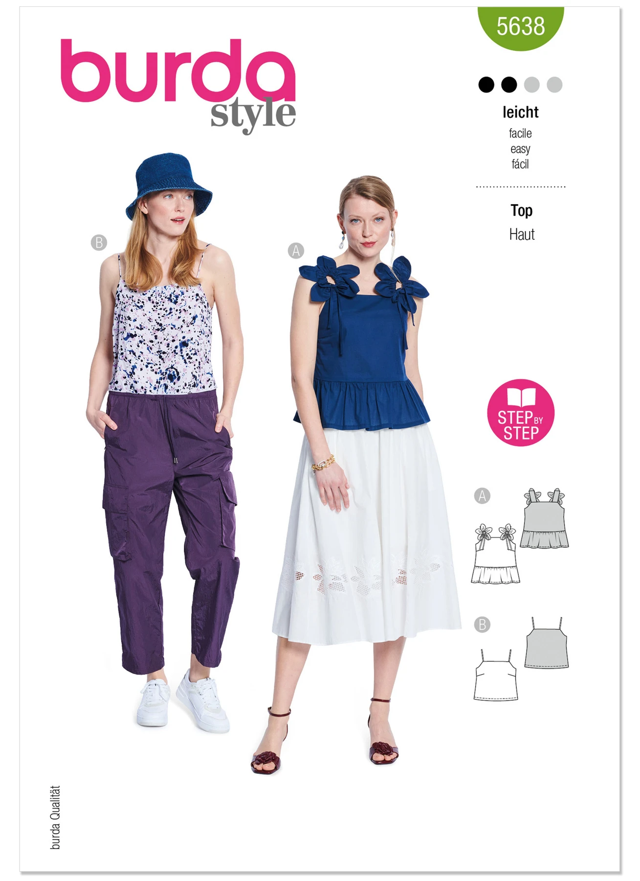 Burda Style Pattern 5638 Misses' Top 1 Burda Style Pattern 5638 Misses' Top