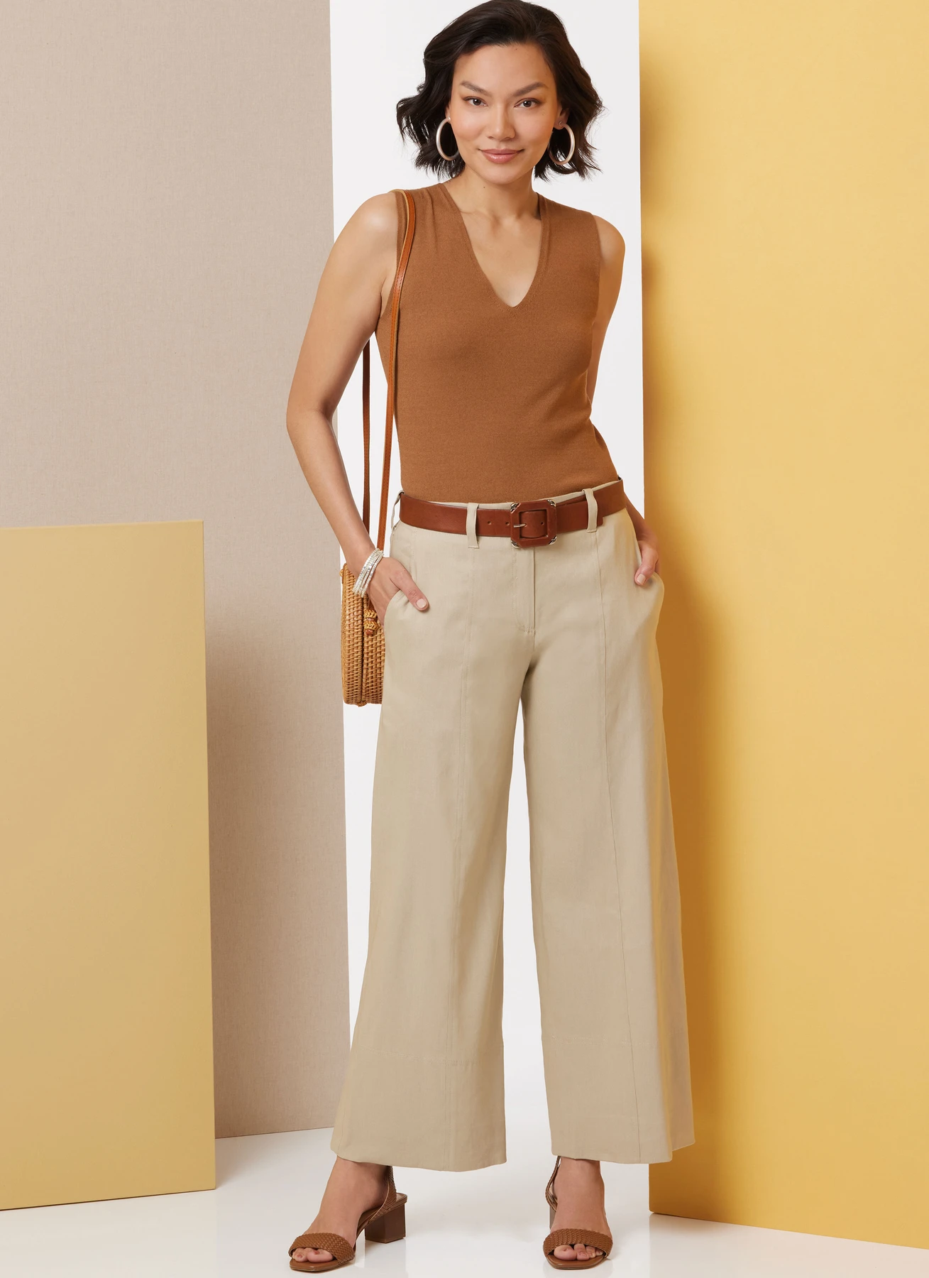 Butterick Sewing Pattern Misses' Pants in Two Lengths and Tie Belt (PDF) 2 Butterick Sewing Pattern Misses' Pants in Two Lengths and Tie Belt (PDF)