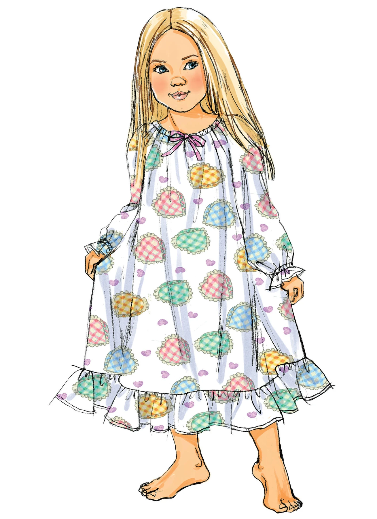 Butterick Sewing Pattern Children's/Girls' Raglan Sleeve Tops, Shorts, Pants and Gowns (PDF) 2 Butterick Sewing Pattern Children's/Girls' Raglan Sleeve Tops, Shorts, Pants and Gowns (PDF)