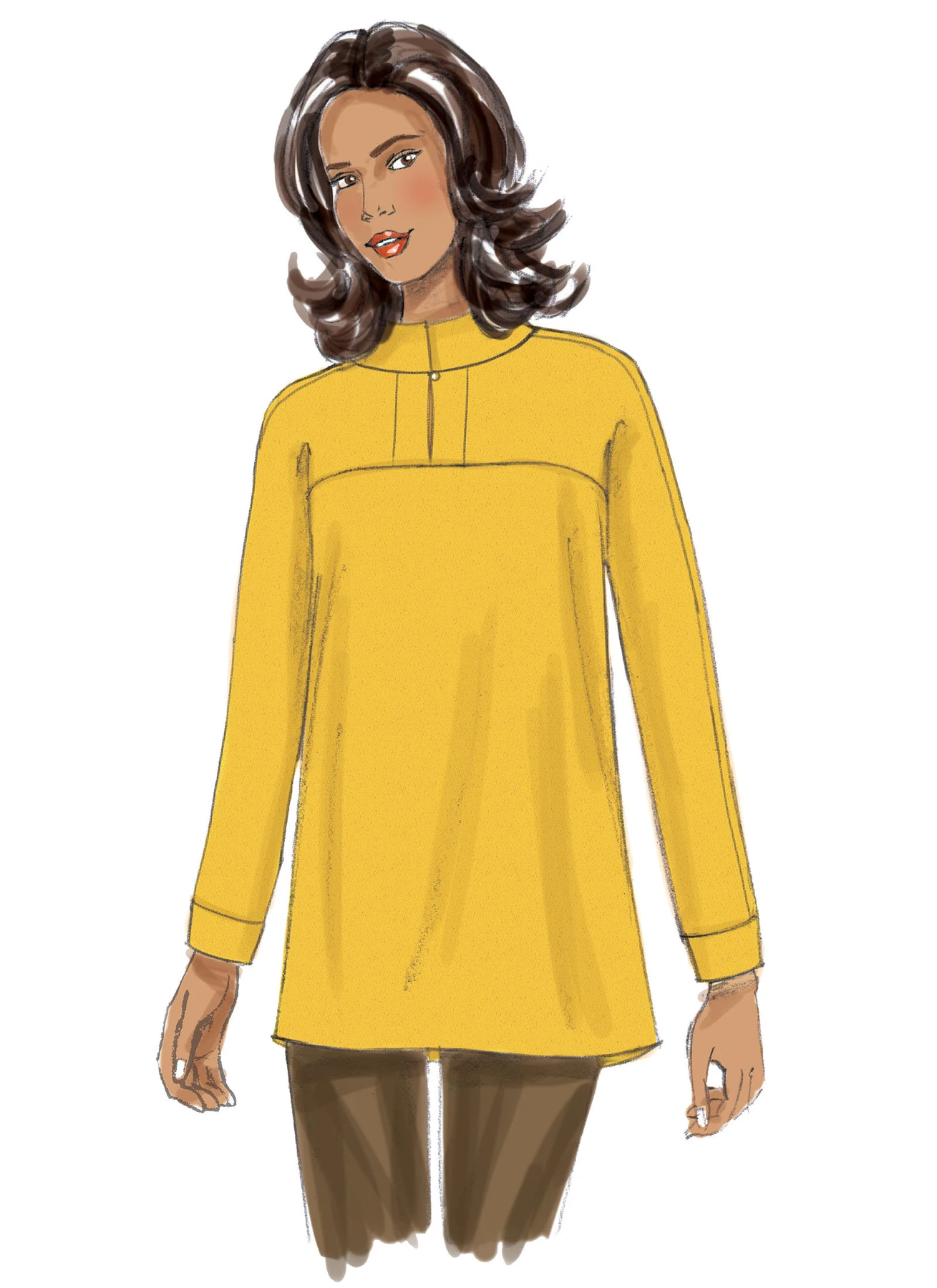 Butterick Sewing Pattern Misses' Button-Closure Tunics with Yokes (PDF) 4 Butterick Sewing Pattern Misses' Button-Closure Tunics with Yokes (PDF)
