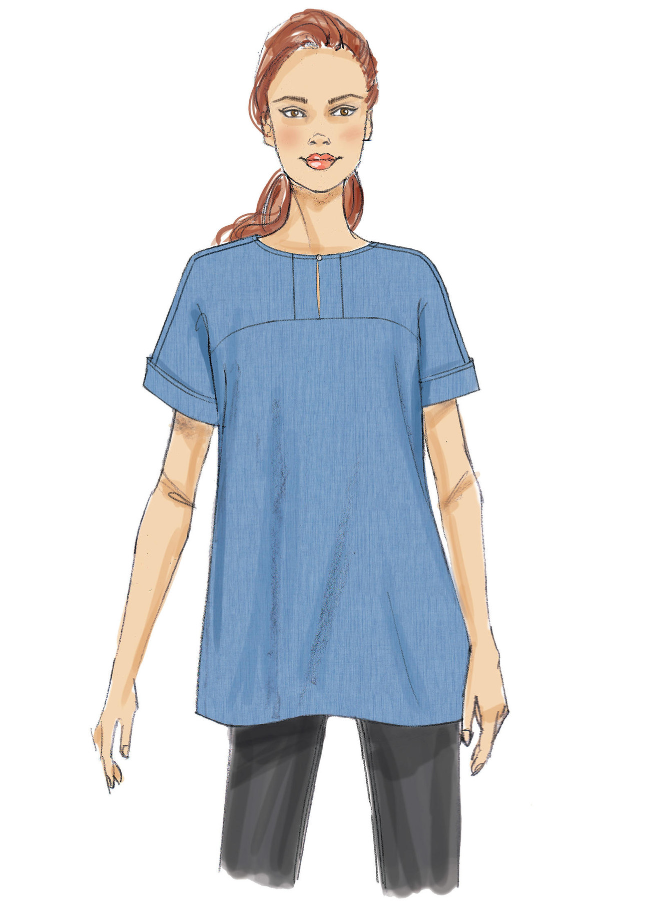 Butterick Sewing Pattern Misses' Button-Closure Tunics with Yokes (PDF) 5 Butterick Sewing Pattern Misses' Button-Closure Tunics with Yokes (PDF)