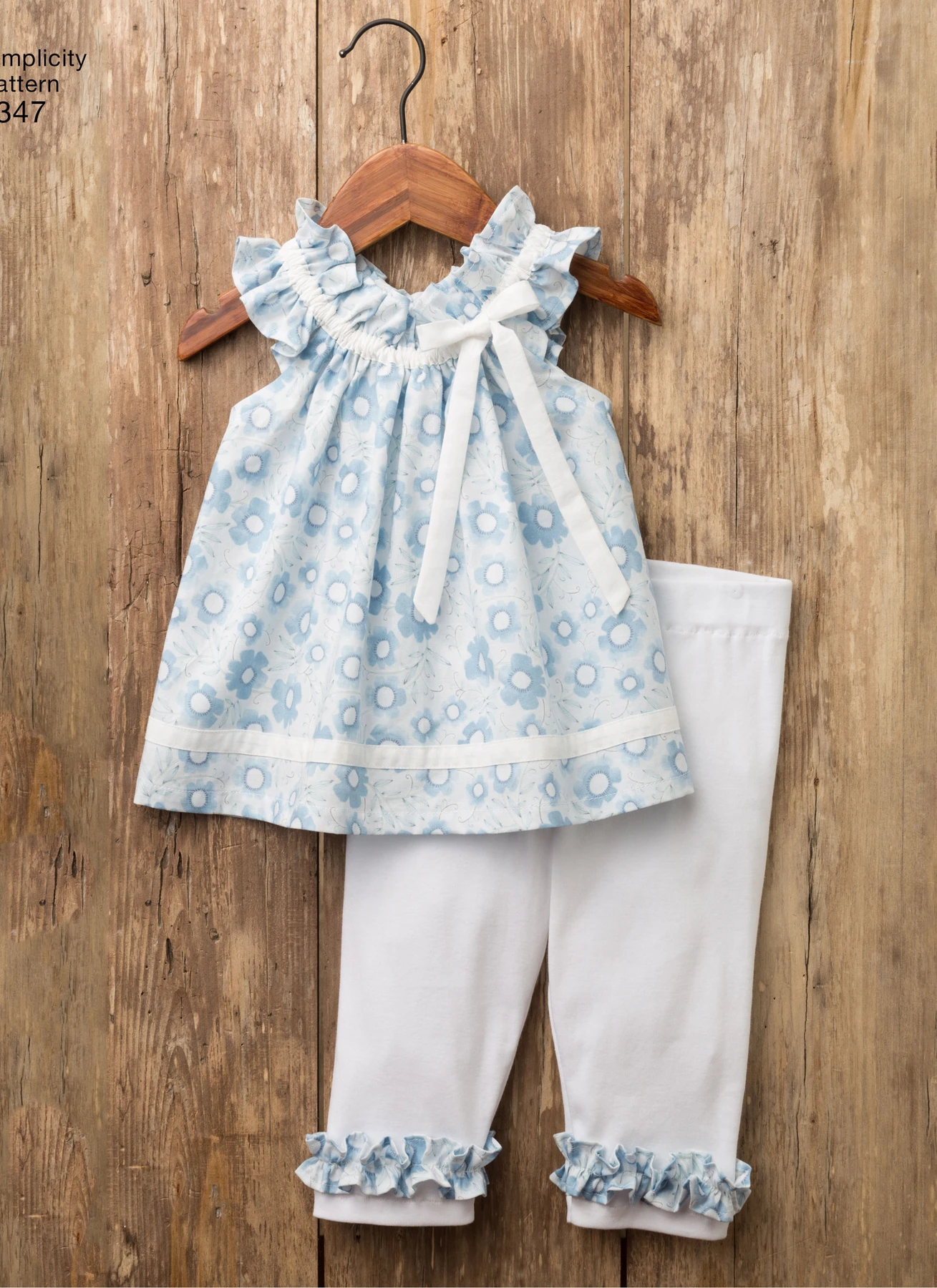 Simplicity Sewing Pattern Toddlers' Dress, Top, Knit Capris, and Stuffed Bunny 3 Simplicity Sewing Pattern Toddlers' Dress, Top, Knit Capris, and Stuffed Bunny