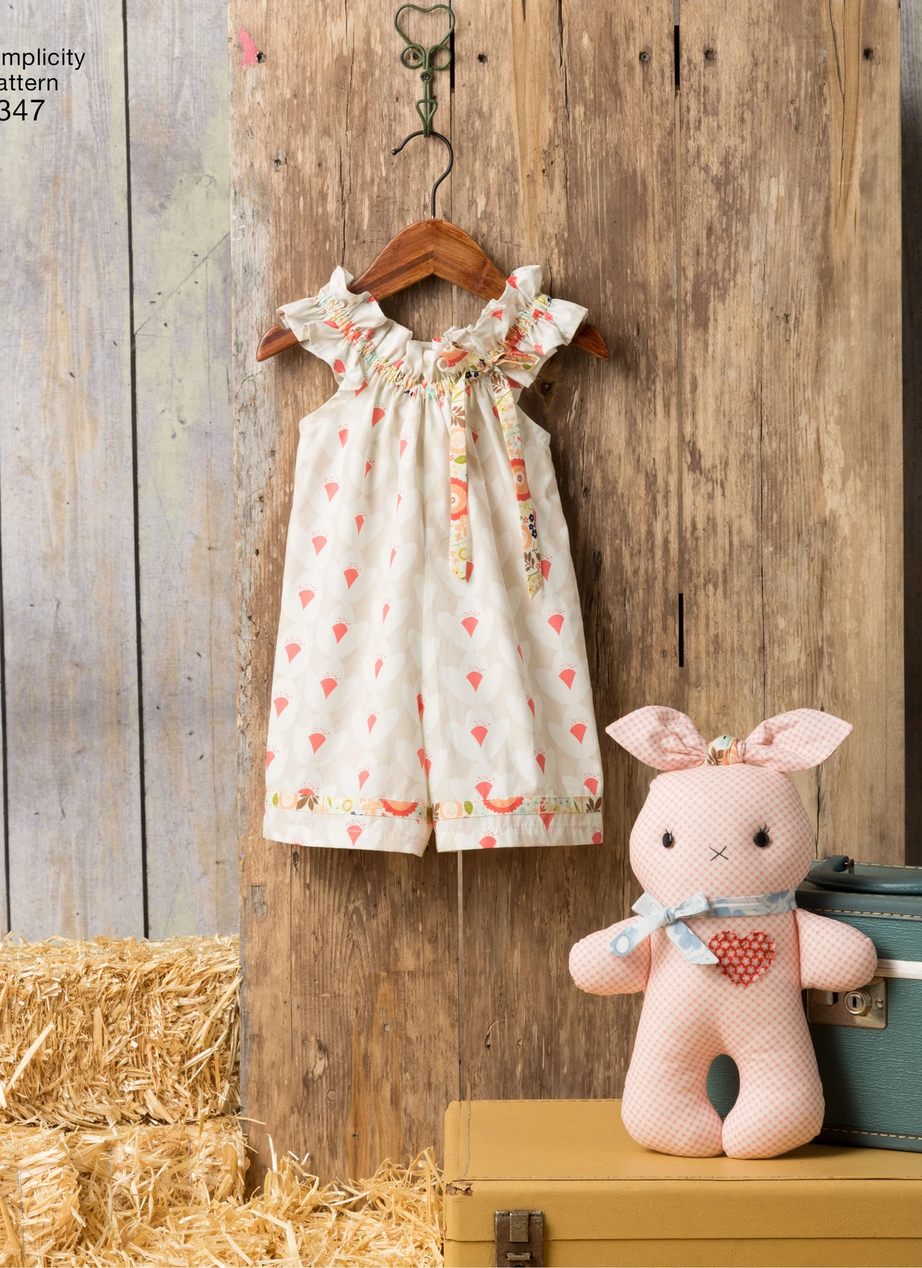 Simplicity Sewing Pattern Toddlers' Dress, Top, Knit Capris, and Stuffed Bunny 4 Simplicity Sewing Pattern Toddlers' Dress, Top, Knit Capris, and Stuffed Bunny