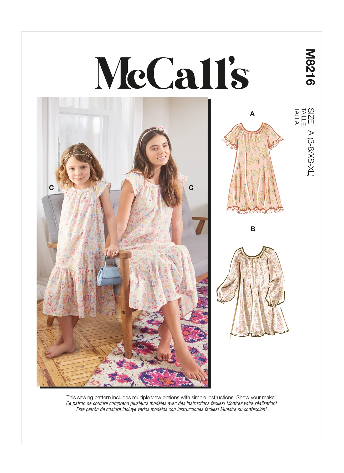 McCall's Sewing Pattern Misses' & Children's Dresses (PDF) 1 McCall's Sewing Pattern Misses' & Children's Dresses (PDF)