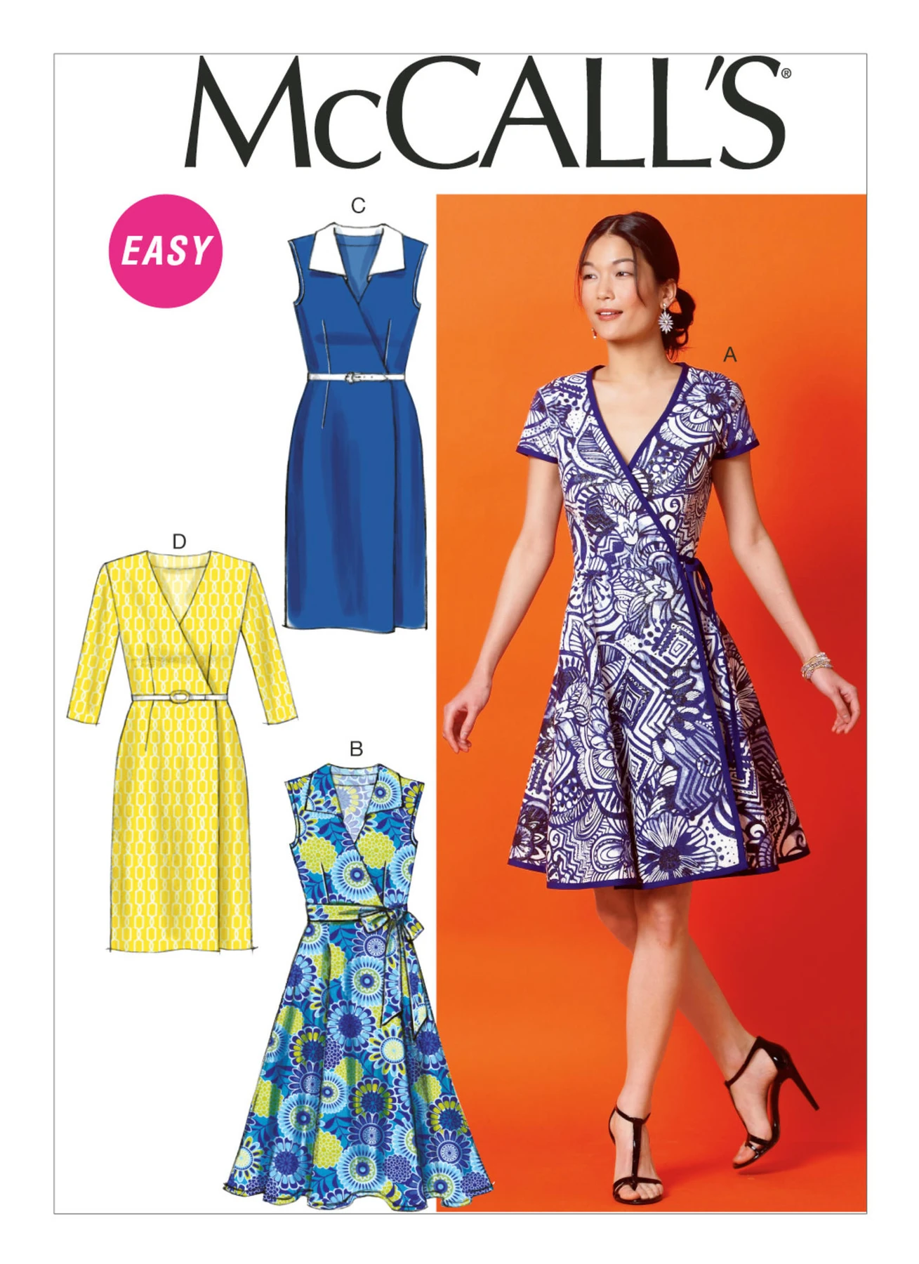 McCall's Sewing Pattern Misses' Wrap Dresses and Belt (PDF) 1 McCall's Sewing Pattern Misses' Wrap Dresses and Belt (PDF)