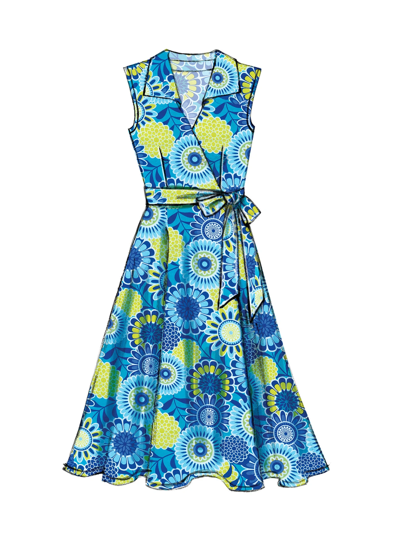 McCall's Sewing Pattern Misses' Wrap Dresses and Belt (PDF) 4 McCall's Sewing Pattern Misses' Wrap Dresses and Belt (PDF)
