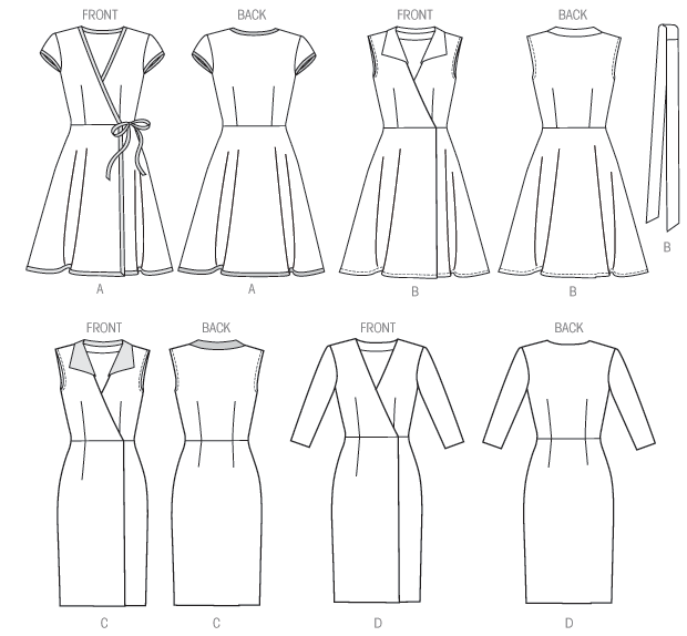 McCall's Sewing Pattern Misses' Wrap Dresses and Belt (PDF) 9 McCall's Sewing Pattern Misses' Wrap Dresses and Belt (PDF)