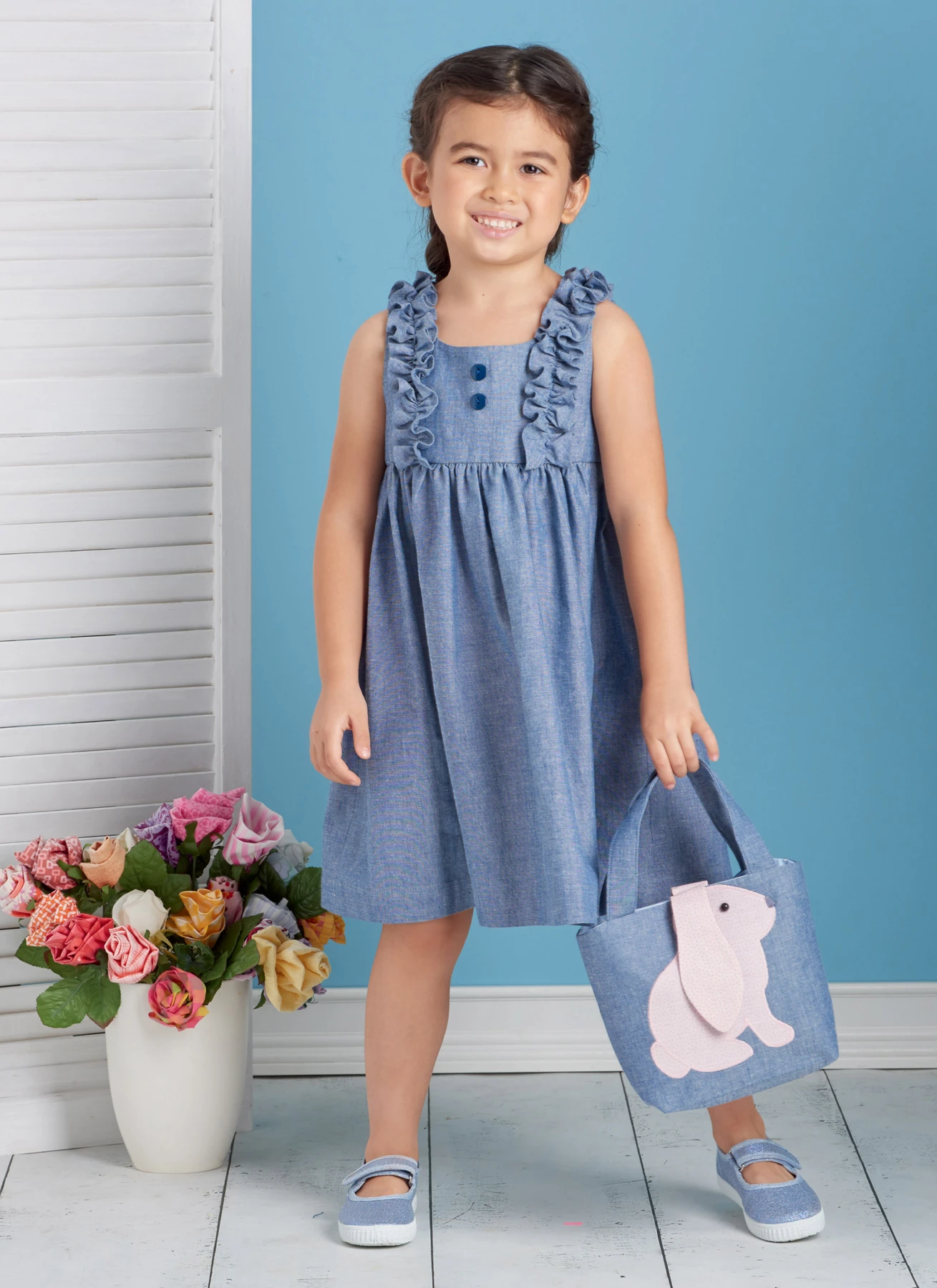 Simplicity Sewing Pattern Children's Dress, Top, Pants, Purses and Headband 2 Simplicity Sewing Pattern Children's Dress, Top, Pants, Purses and Headband