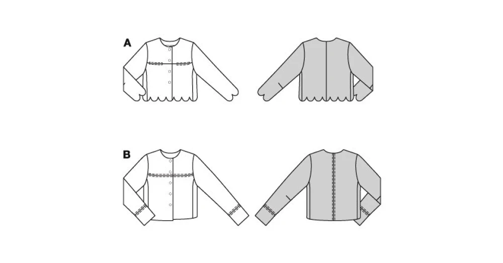 Burda Style Sewing Pattern 5870 Misses' Jacket 11 Burda Style Sewing Pattern 5870 Misses' Jacket