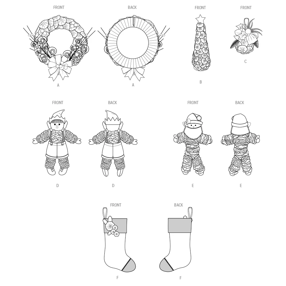 Simplicity Sewing Pattern Holiday Crafts (PDF) 6 Simplicity Sewing Pattern Holiday Crafts (PDF)