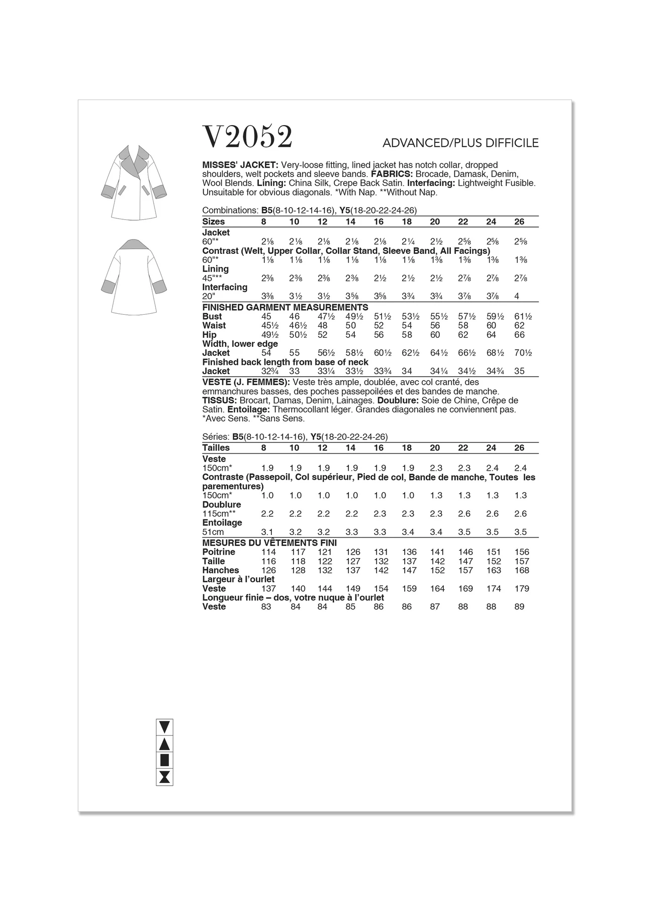 Vogue Patterns Misses' Jacket by Julio Cesar NYC (PDF) 5 Vogue Patterns Misses' Jacket by Julio Cesar NYC (PDF)