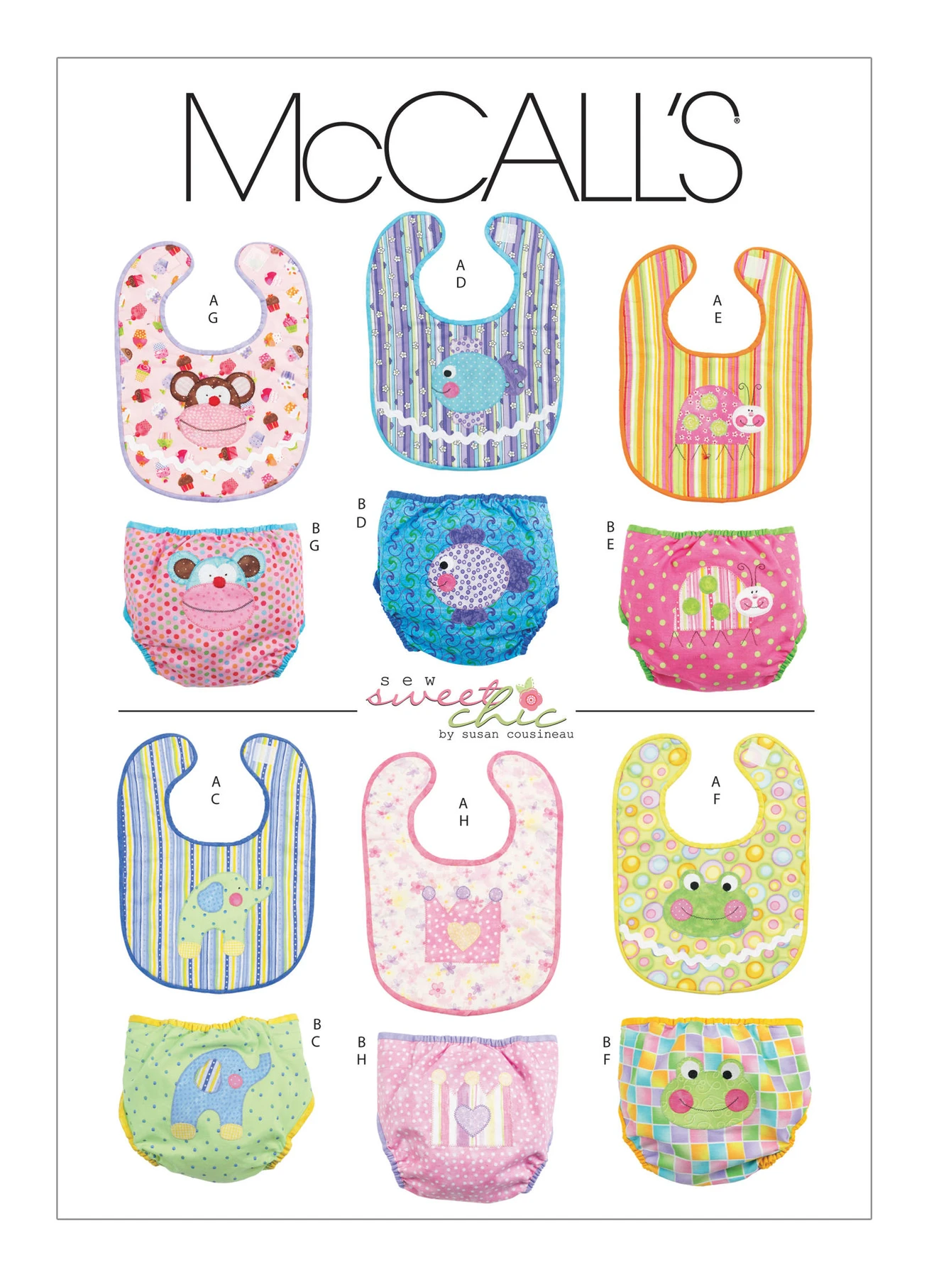 McCall's Sewing Pattern Infants' Bibs and Diaper Covers (PDF) 1 McCall's Sewing Pattern Infants' Bibs and Diaper Covers (PDF)