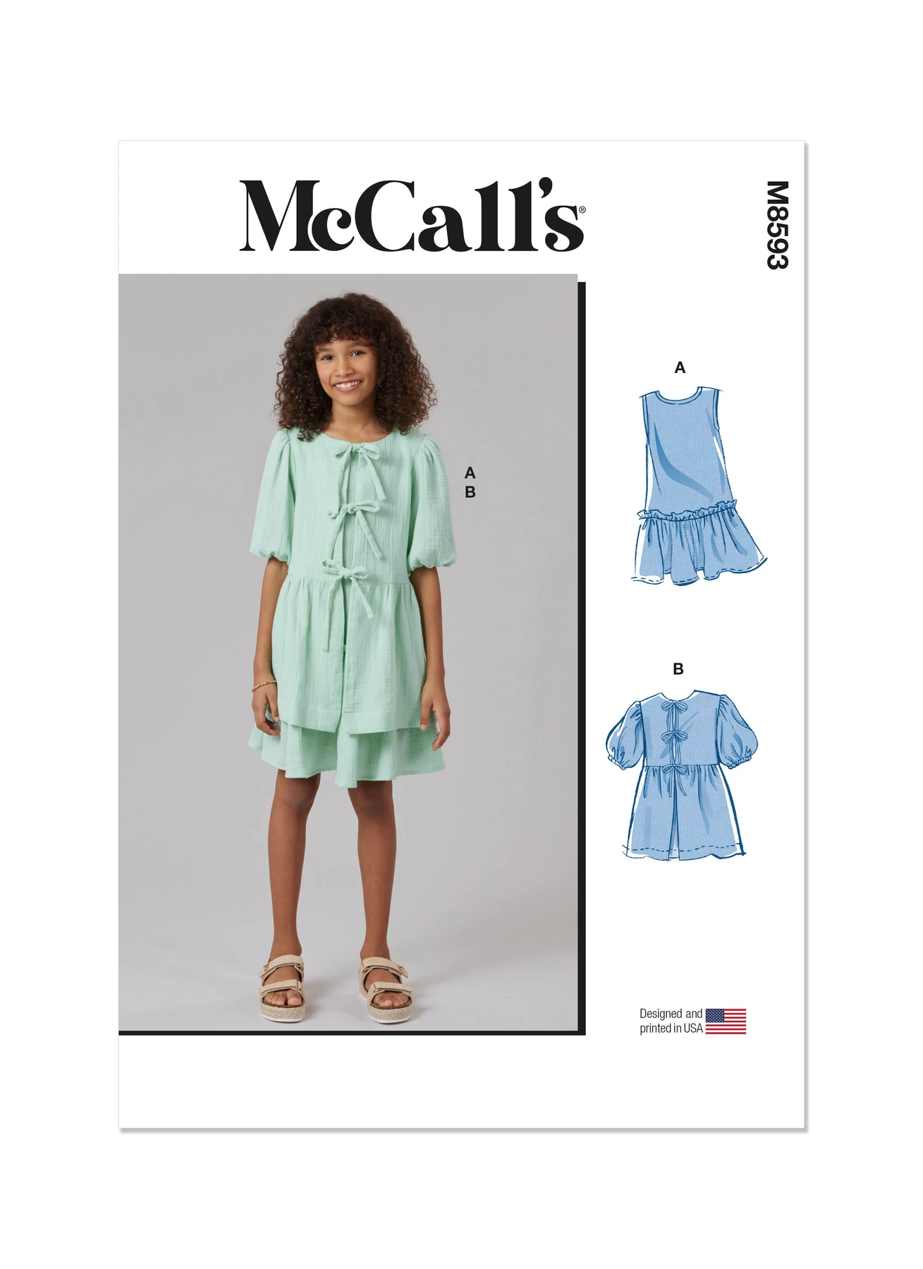 McCall's Sewing Pattern Girls' Dress and Top 1 McCall's Sewing Pattern Girls' Dress and Top