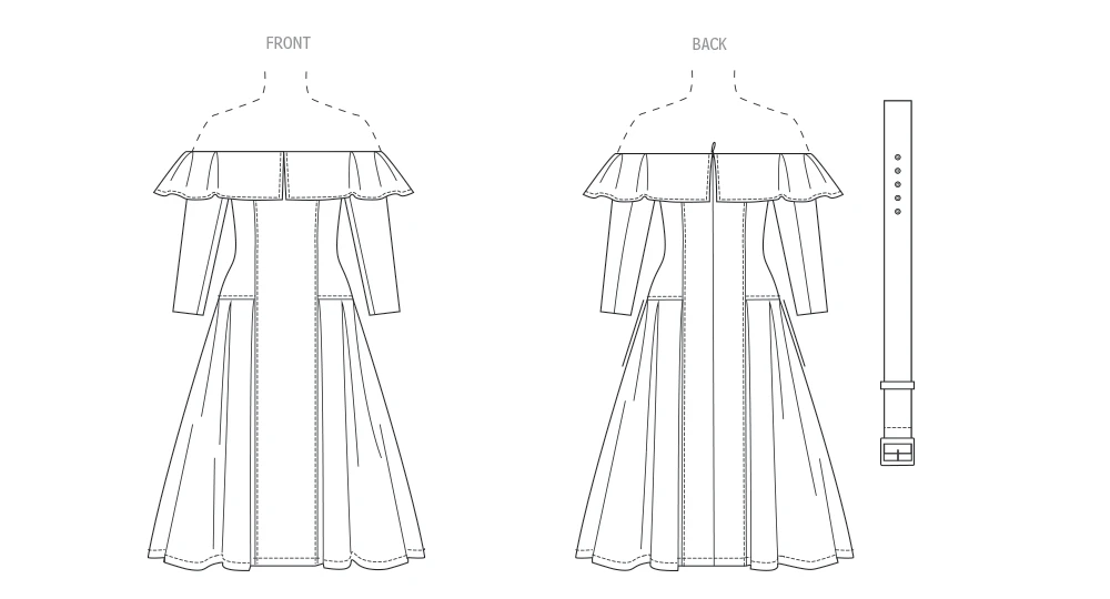 Vogue Patterns Misses' Dress and Belt (PDF) 6 Vogue Patterns Misses' Dress and Belt (PDF)