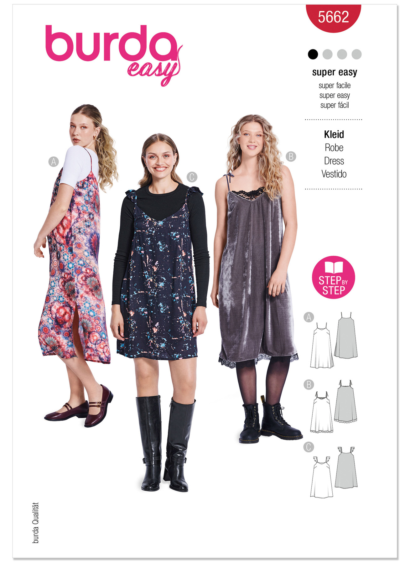 Burda Style Pattern 5662 Misses' Dress 1 Burda Style Pattern 5662 Misses' Dress