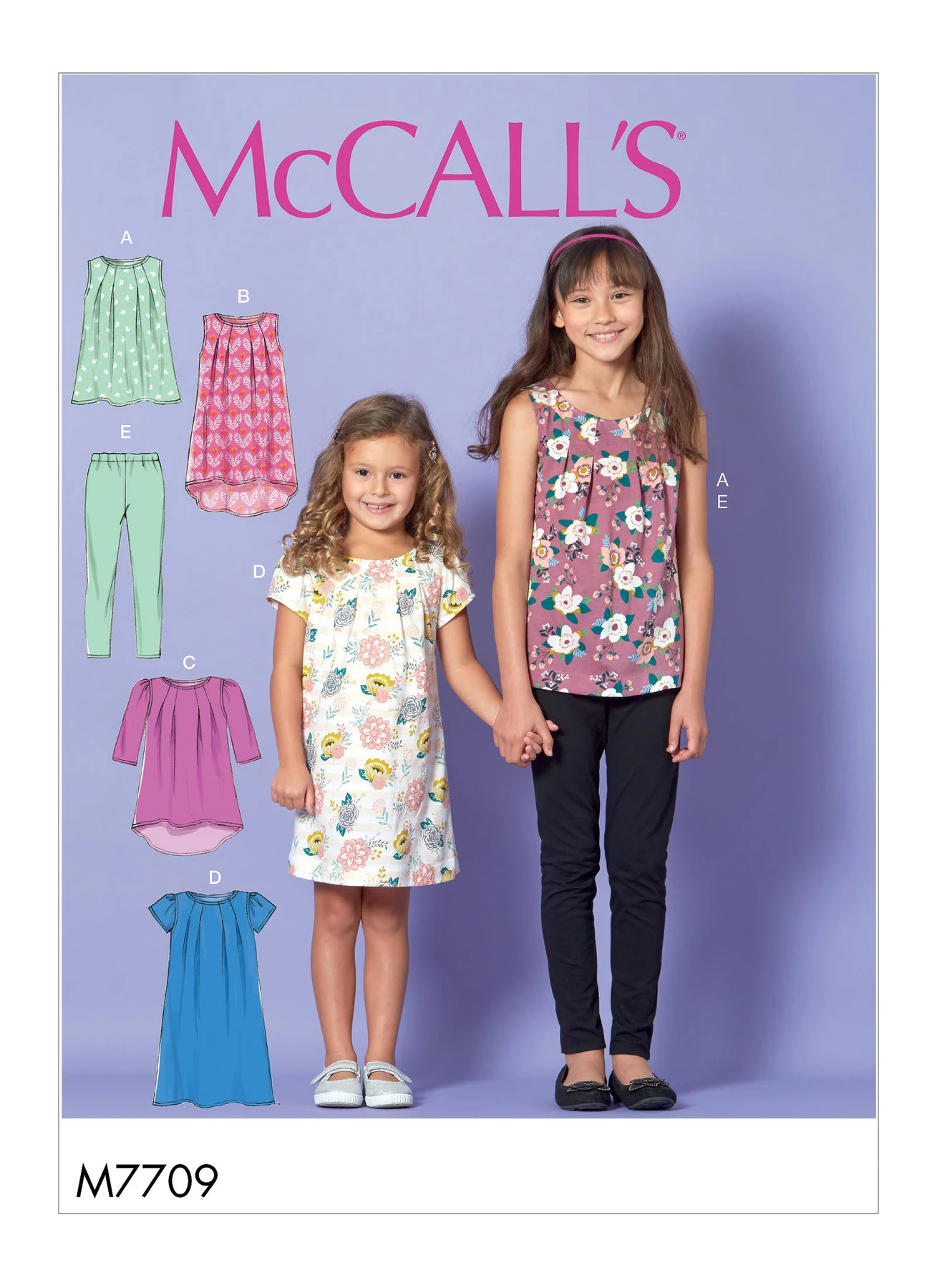 McCall's Sewing Pattern Children's/Girls' Tops, Dresses and Leggings 1 McCall's Sewing Pattern Children's/Girls' Tops, Dresses and Leggings