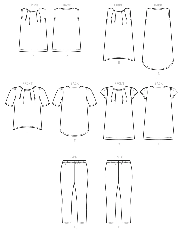 McCall's Sewing Pattern Children's/Girls' Tops, Dresses and Leggings 10 McCall's Sewing Pattern Children's/Girls' Tops, Dresses and Leggings