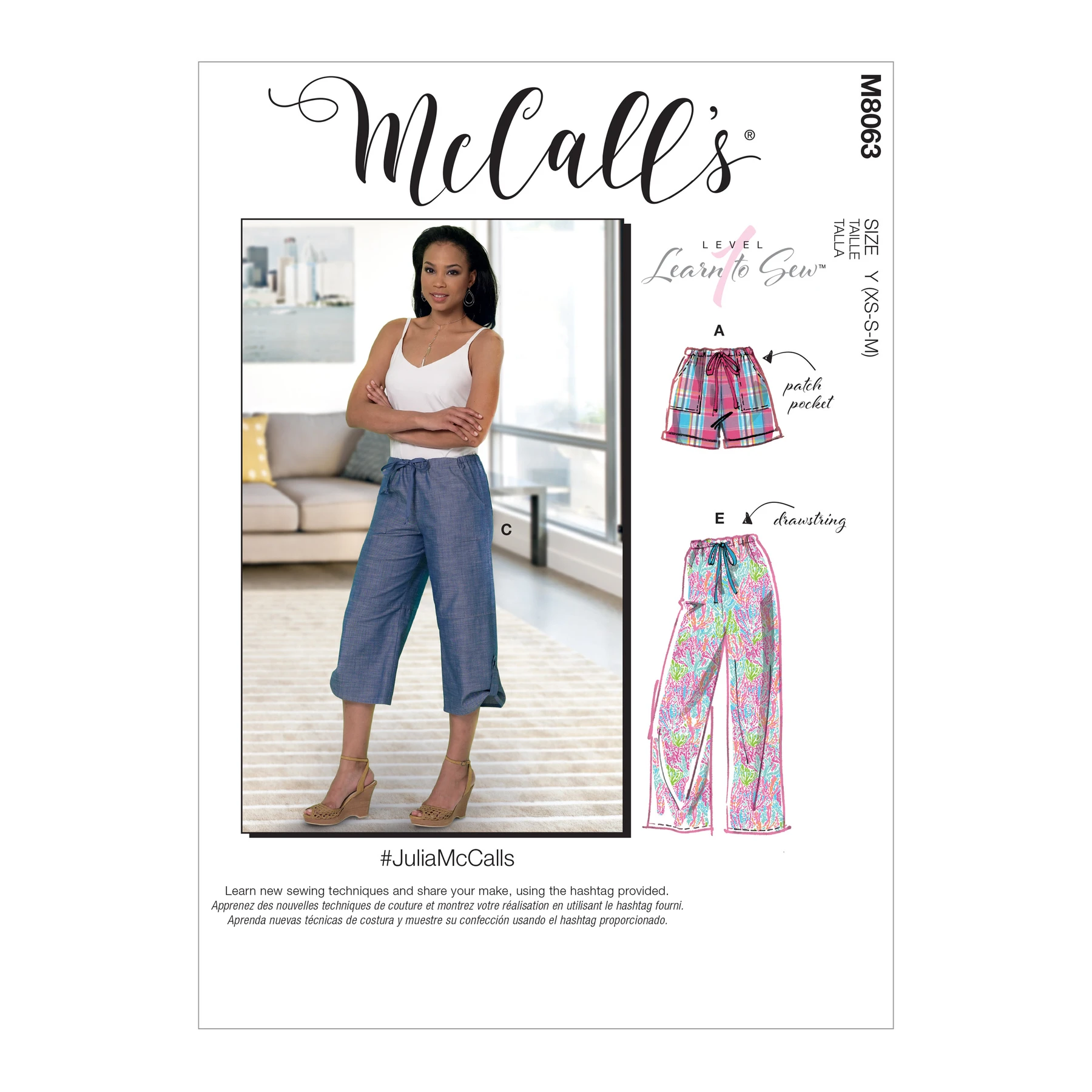 McCall's Sewing Pattern #JuliaMcCalls - Misses' Drawstring Shorts and Pants with Pockets 11 McCall's Sewing Pattern #JuliaMcCalls - Misses' Drawstring Shorts and Pants with Pockets