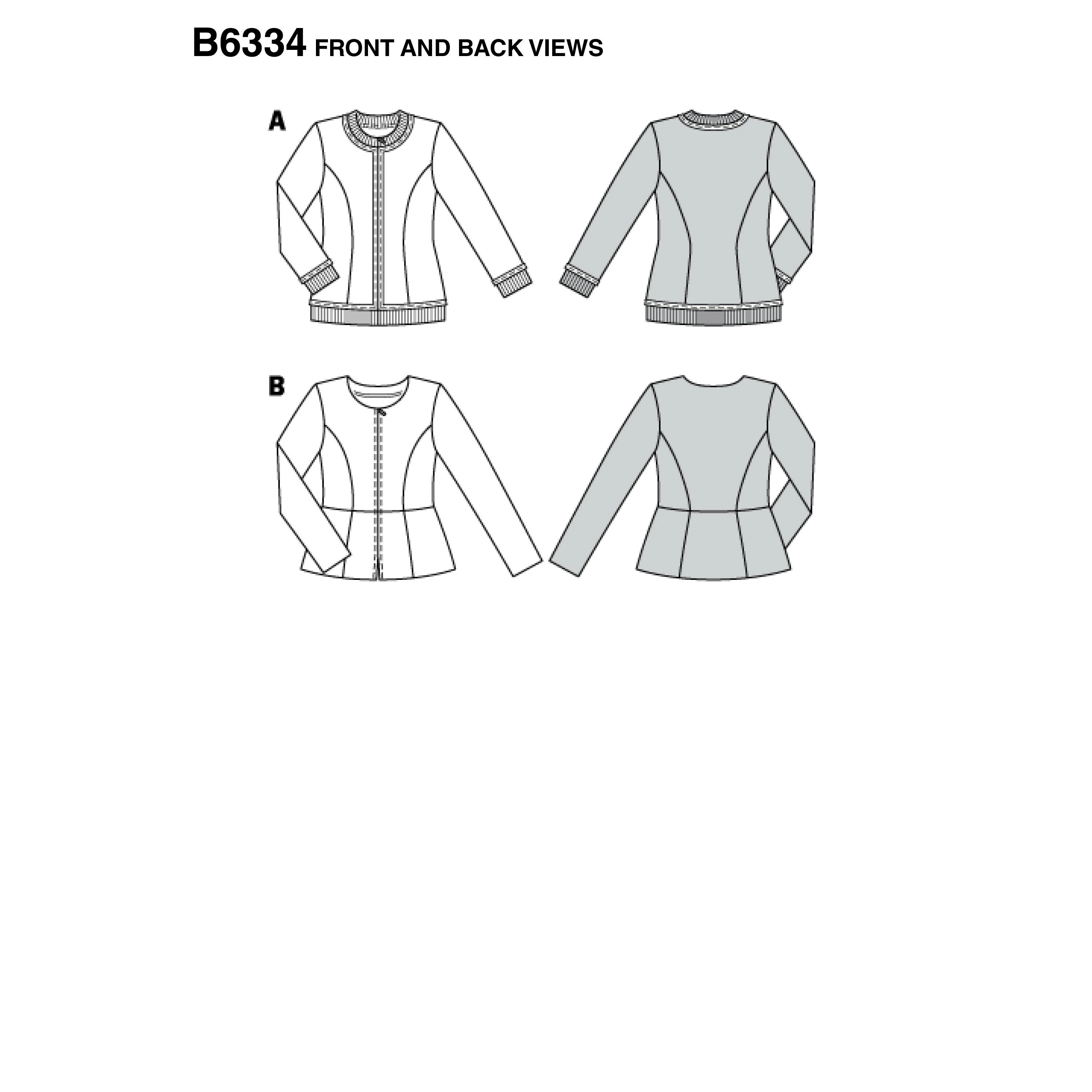 Burda Style Sewing Pattern Misses' Peplum Jacket 5 Burda Style Sewing Pattern Misses' Peplum Jacket