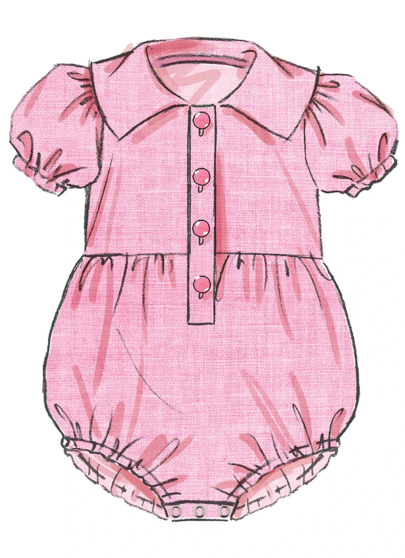 Butterick Sewing Pattern Babies' Rompers (PDF) 4 Butterick Sewing Pattern Babies' Rompers (PDF)