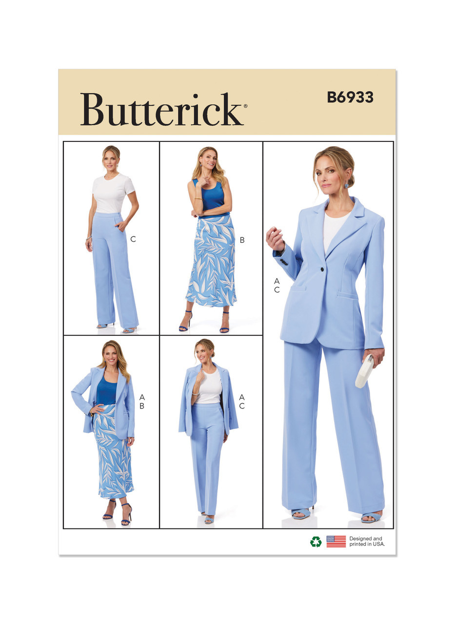 Butterick Sewing Pattern Misses' Jacket, Skirt and Pants (PDF) 1 Butterick Sewing Pattern Misses' Jacket, Skirt and Pants (PDF)