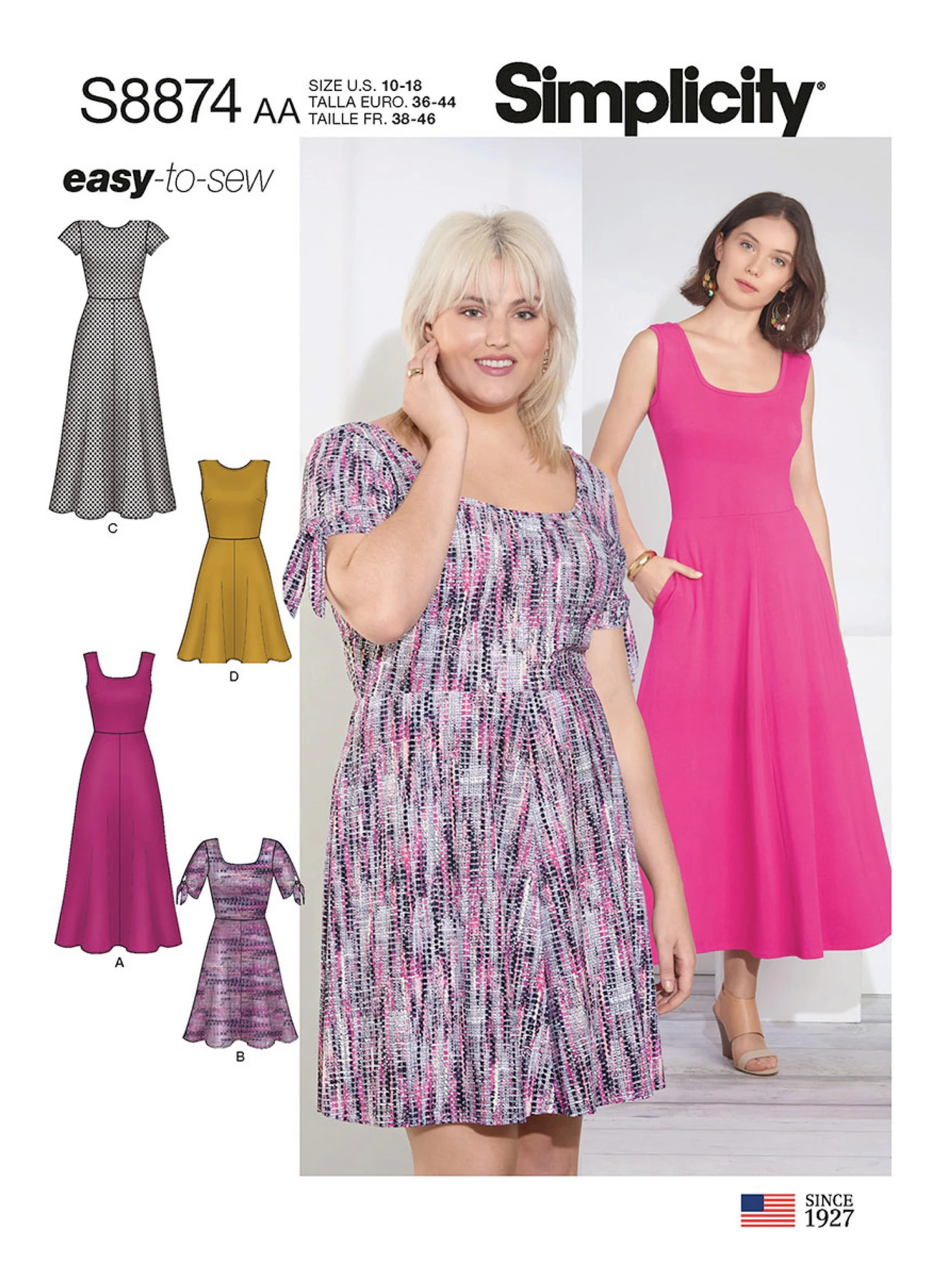 Simplicity Sewing Pattern Misses'/Women's Easy-to-Sew Knit Dress 1 Simplicity Sewing Pattern Misses'/Women's Easy-to-Sew Knit Dress