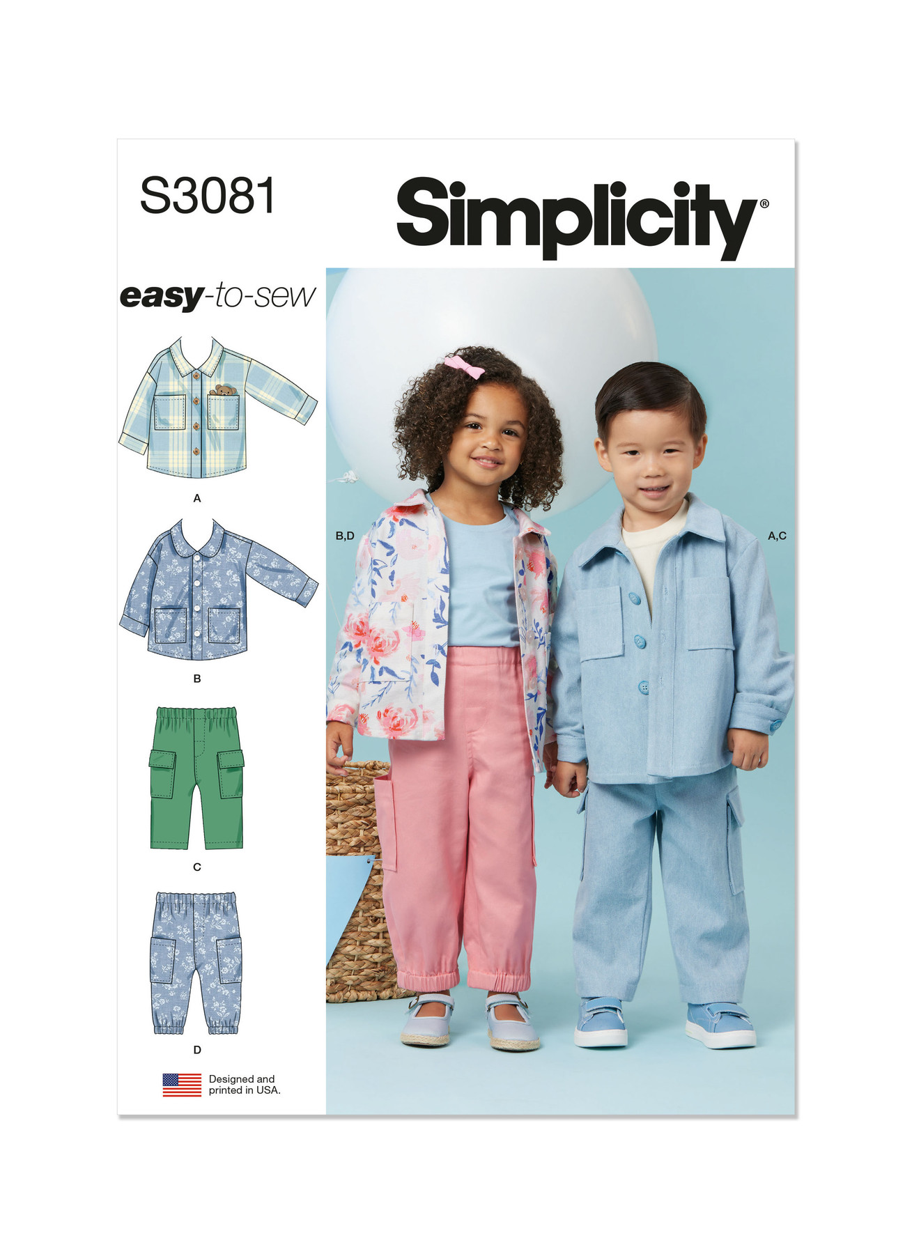 Simplicity Sewing Pattern Toddlers' Jackets and Pants 1 Simplicity Sewing Pattern Toddlers' Jackets and Pants
