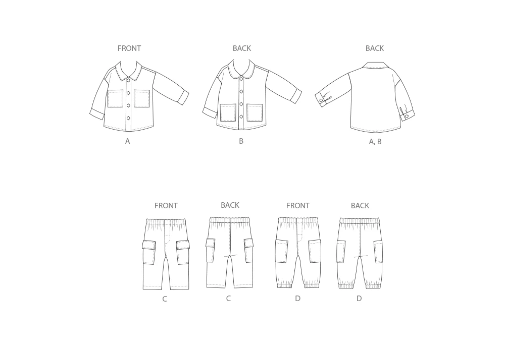 Simplicity Sewing Pattern Toddlers' Jackets and Pants 8 Simplicity Sewing Pattern Toddlers' Jackets and Pants