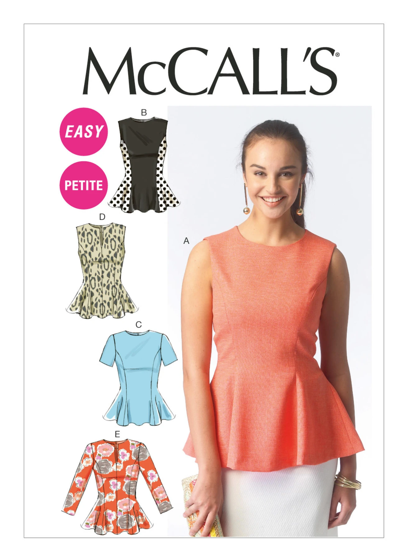McCall's Sewing Pattern Misses'/Miss Petite Fit and Flare Tops (PDF) 1 McCall's Sewing Pattern Misses'/Miss Petite Fit and Flare Tops (PDF)