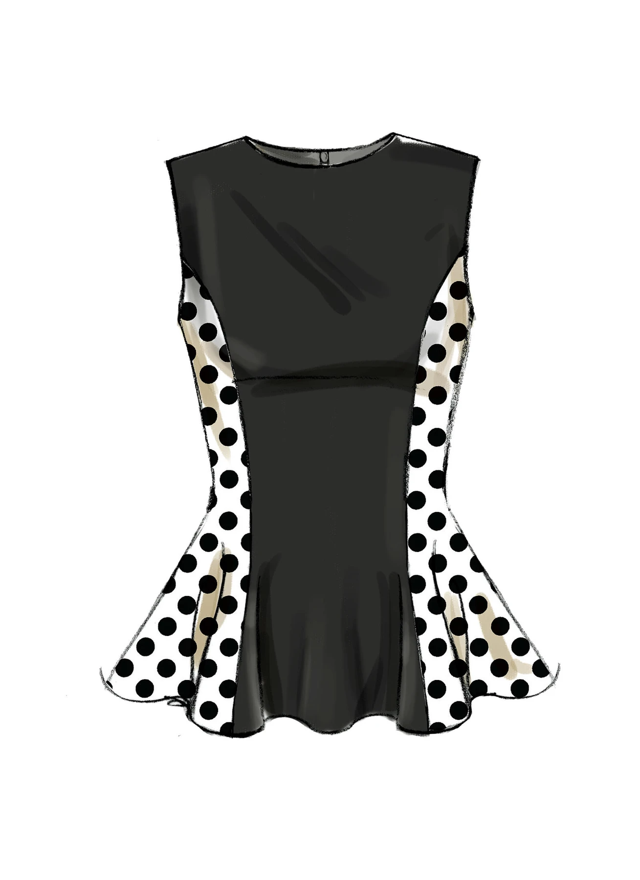 McCall's Sewing Pattern Misses'/Miss Petite Fit and Flare Tops (PDF) 3 McCall's Sewing Pattern Misses'/Miss Petite Fit and Flare Tops (PDF)