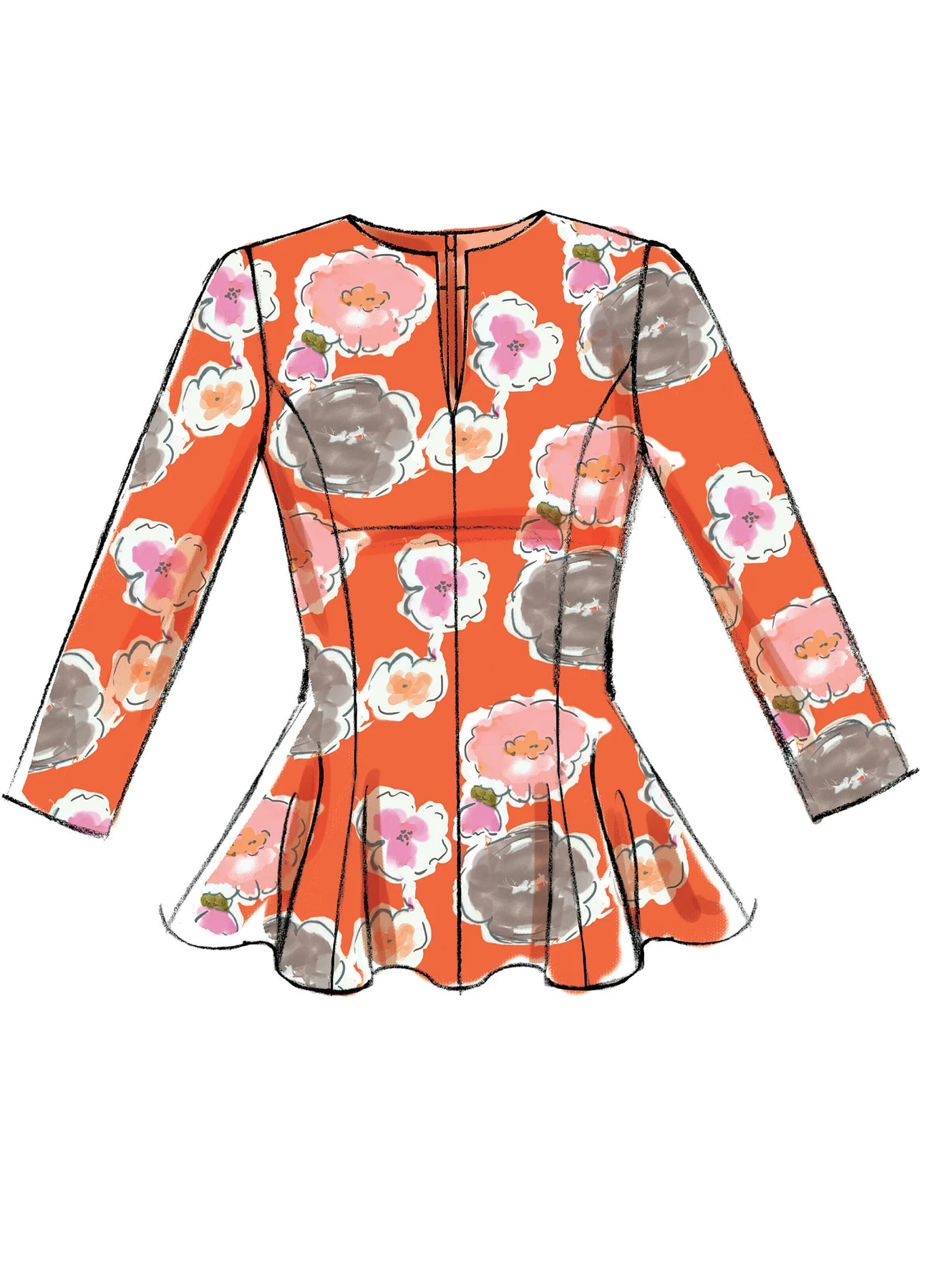 McCall's Sewing Pattern Misses'/Miss Petite Fit and Flare Tops (PDF) 6 McCall's Sewing Pattern Misses'/Miss Petite Fit and Flare Tops (PDF)