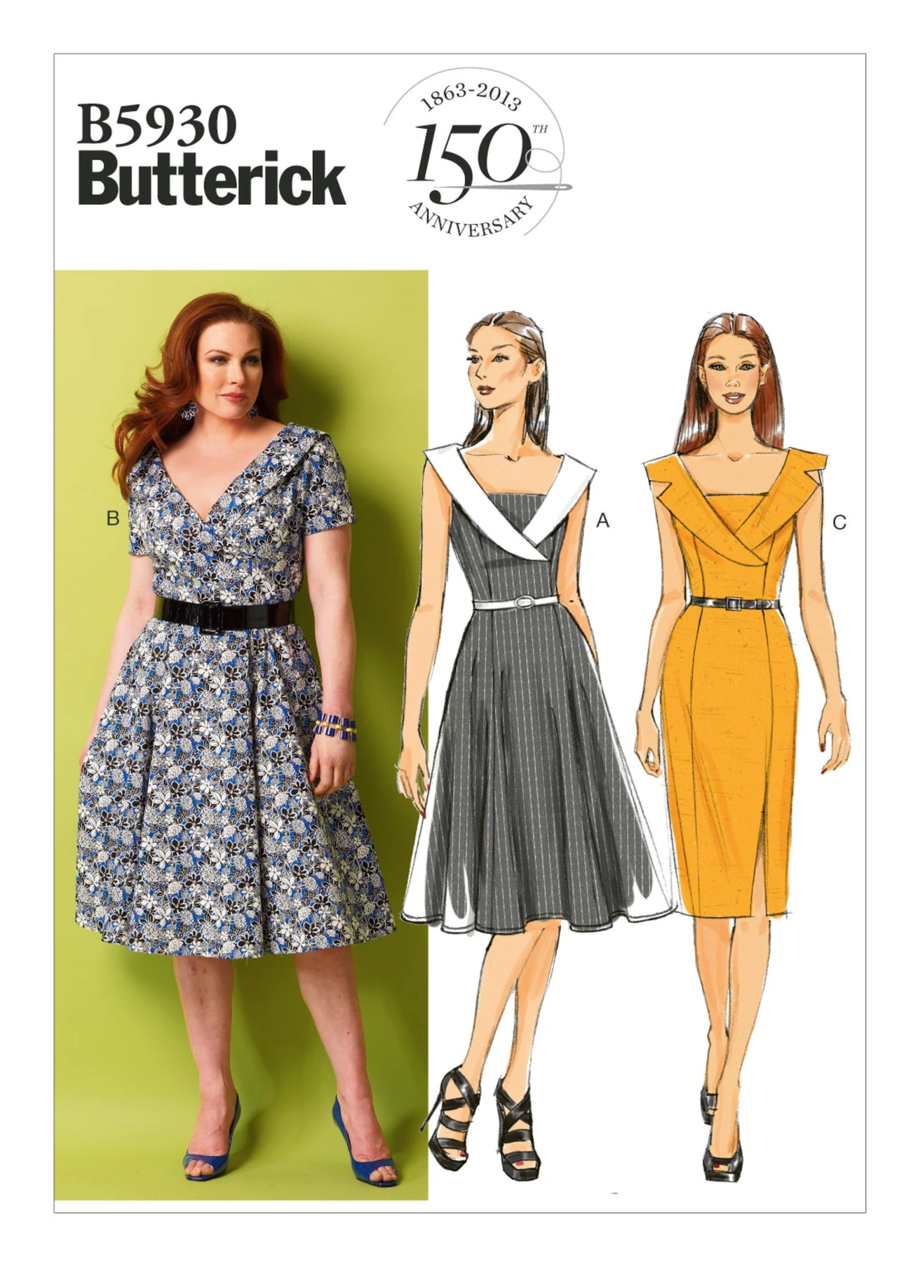 Butterick Sewing Pattern Misses'/Misses' Petite/Women's/Women's Petite Shawl Collar Dresses (PDF) 1 Butterick Sewing Pattern Misses'/Misses' Petite/Women's/Women's Petite Shawl Collar Dresses (PDF)