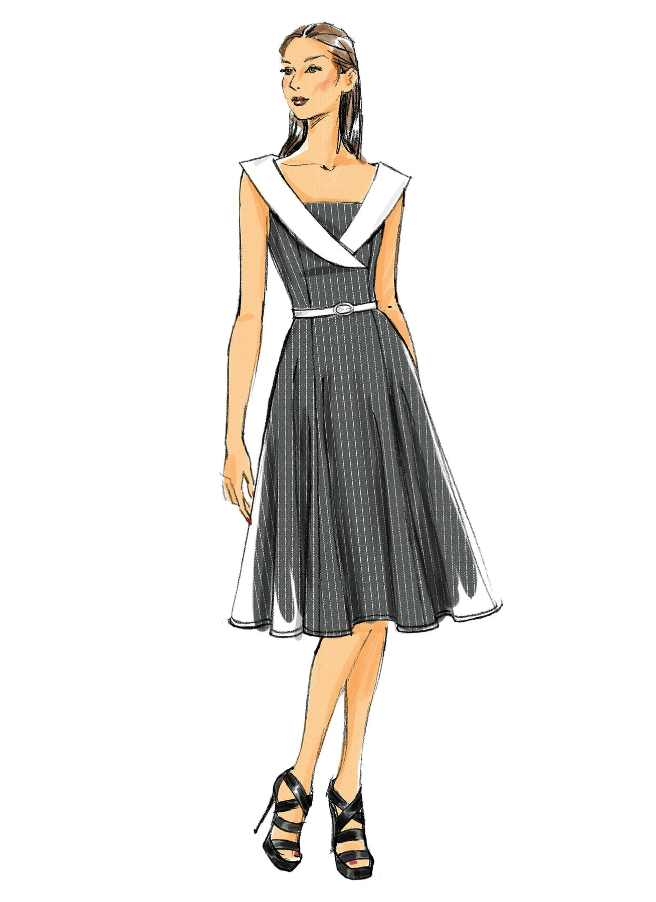Butterick Sewing Pattern Misses'/Misses' Petite/Women's/Women's Petite Shawl Collar Dresses (PDF) 3 Butterick Sewing Pattern Misses'/Misses' Petite/Women's/Women's Petite Shawl Collar Dresses (PDF)