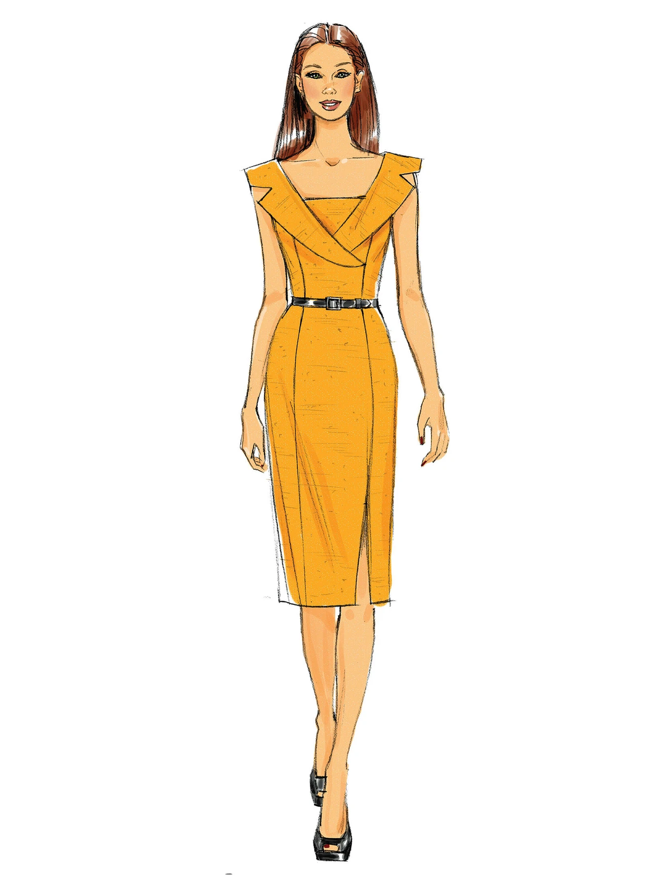Butterick Sewing Pattern Misses'/Misses' Petite/Women's/Women's Petite Shawl Collar Dresses (PDF) 4 Butterick Sewing Pattern Misses'/Misses' Petite/Women's/Women's Petite Shawl Collar Dresses (PDF)