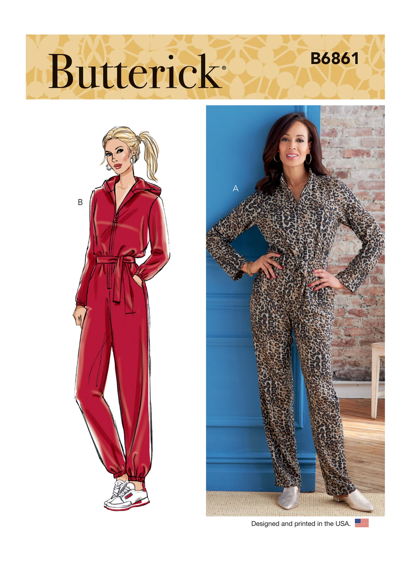 Butterick Sewing Pattern Misses' Jumpsuit, Sash and Belt (PDF) 1 Butterick Sewing Pattern Misses' Jumpsuit, Sash and Belt (PDF)