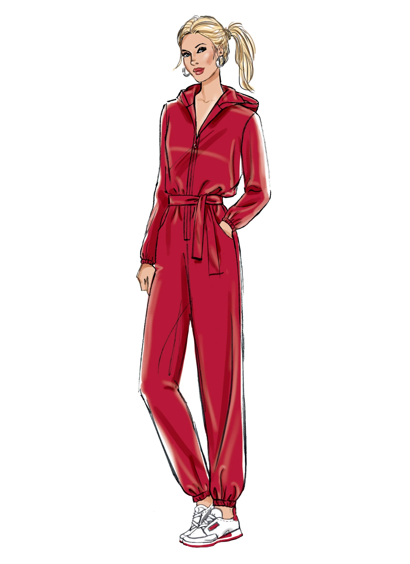 Butterick Sewing Pattern Misses' Jumpsuit, Sash and Belt (PDF) 3 Butterick Sewing Pattern Misses' Jumpsuit, Sash and Belt (PDF)