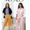 McCall's Sewing Pattern Misses' Jackets and Pants (PDF)