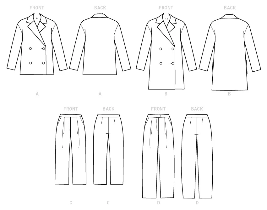 McCall's Sewing Pattern Misses' Jackets and Pants (PDF) 10 McCall's Sewing Pattern Misses' Jackets and Pants (PDF)