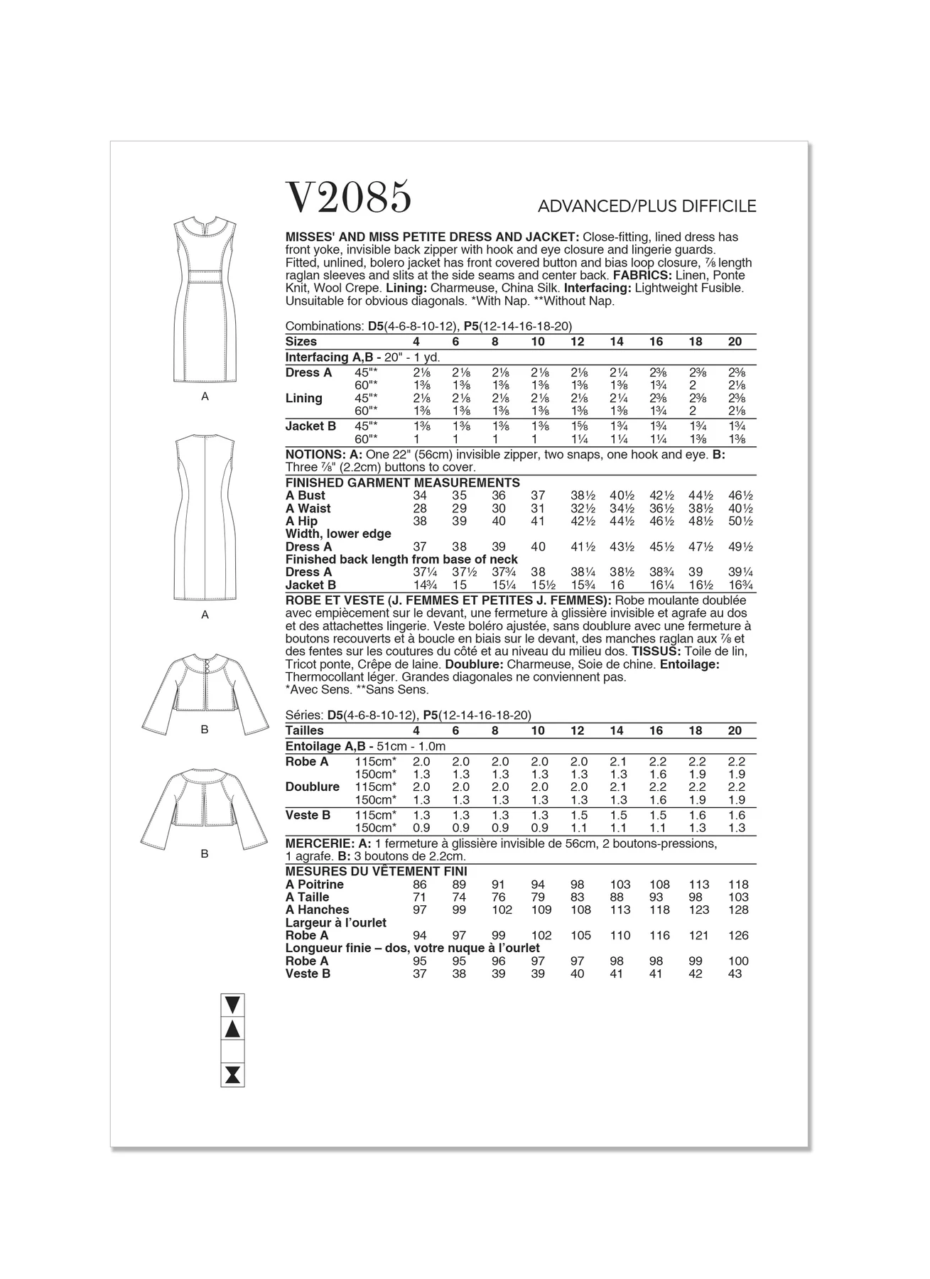 Vogue Patterns Misses' and Miss Petite Dress and Jacket by Tom And Linda Platt 8 Vogue Patterns Misses' and Miss Petite Dress and Jacket by Tom And Linda Platt