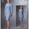 Vogue Patterns Misses' Lined Raglan-Sleeve Jacket and Funnel-Neck Dress 18 Vogue Patterns Misses' Lined Raglan-Sleeve Jacket and Funnel-Neck Dress