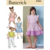 Butterick Sewing Pattern Children's Dresses, Top, Shorts and Pants (PDF)