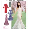 McCall's Sewing Pattern Misses' Column and Trumpet Dresses with Bodice and Sleeve Variations
