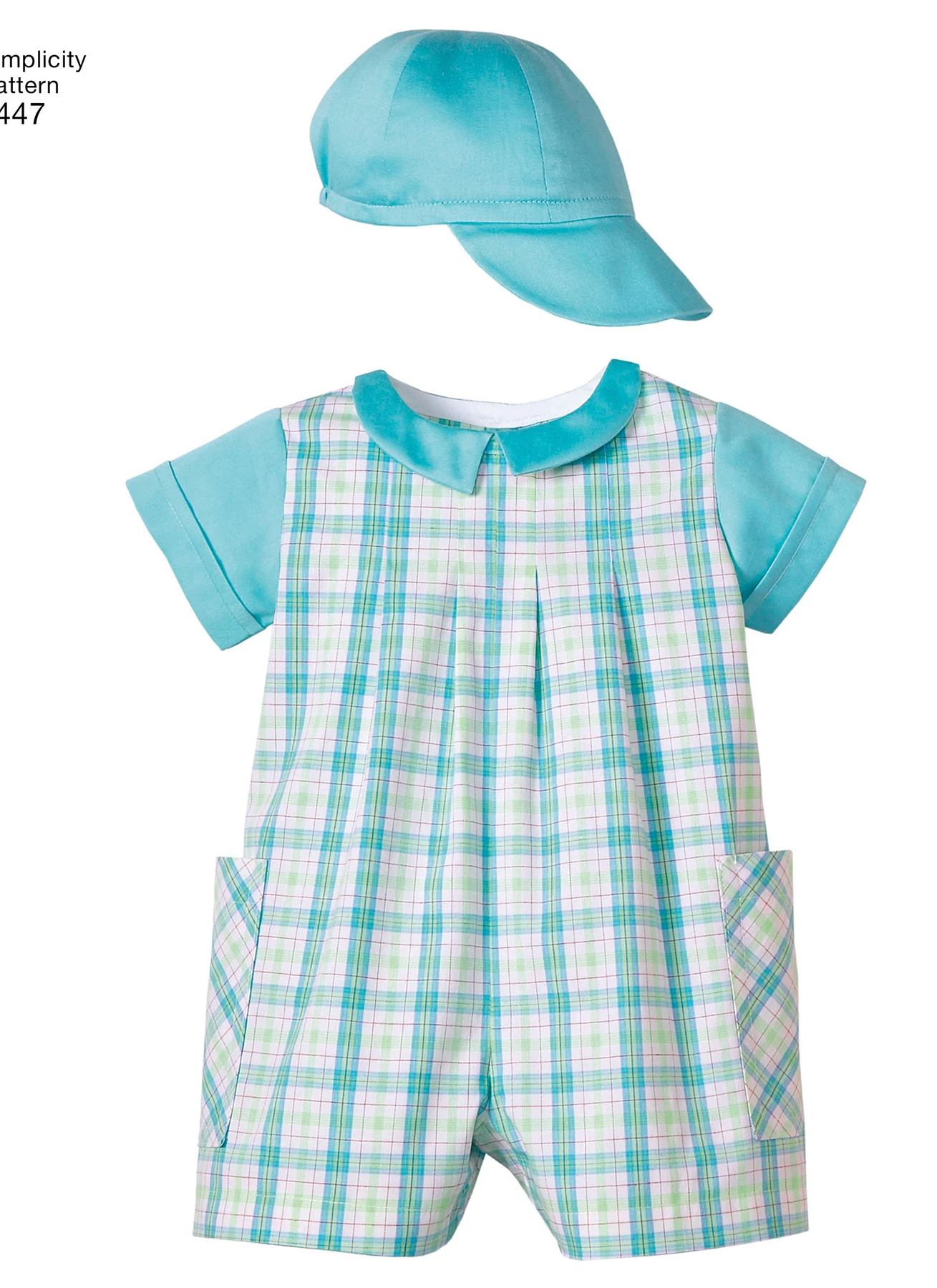 Simplicity Sewing Pattern Babies' Romper, Dress, Top, Panties & Hats 3 Simplicity Sewing Pattern Babies' Romper, Dress, Top, Panties & Hats