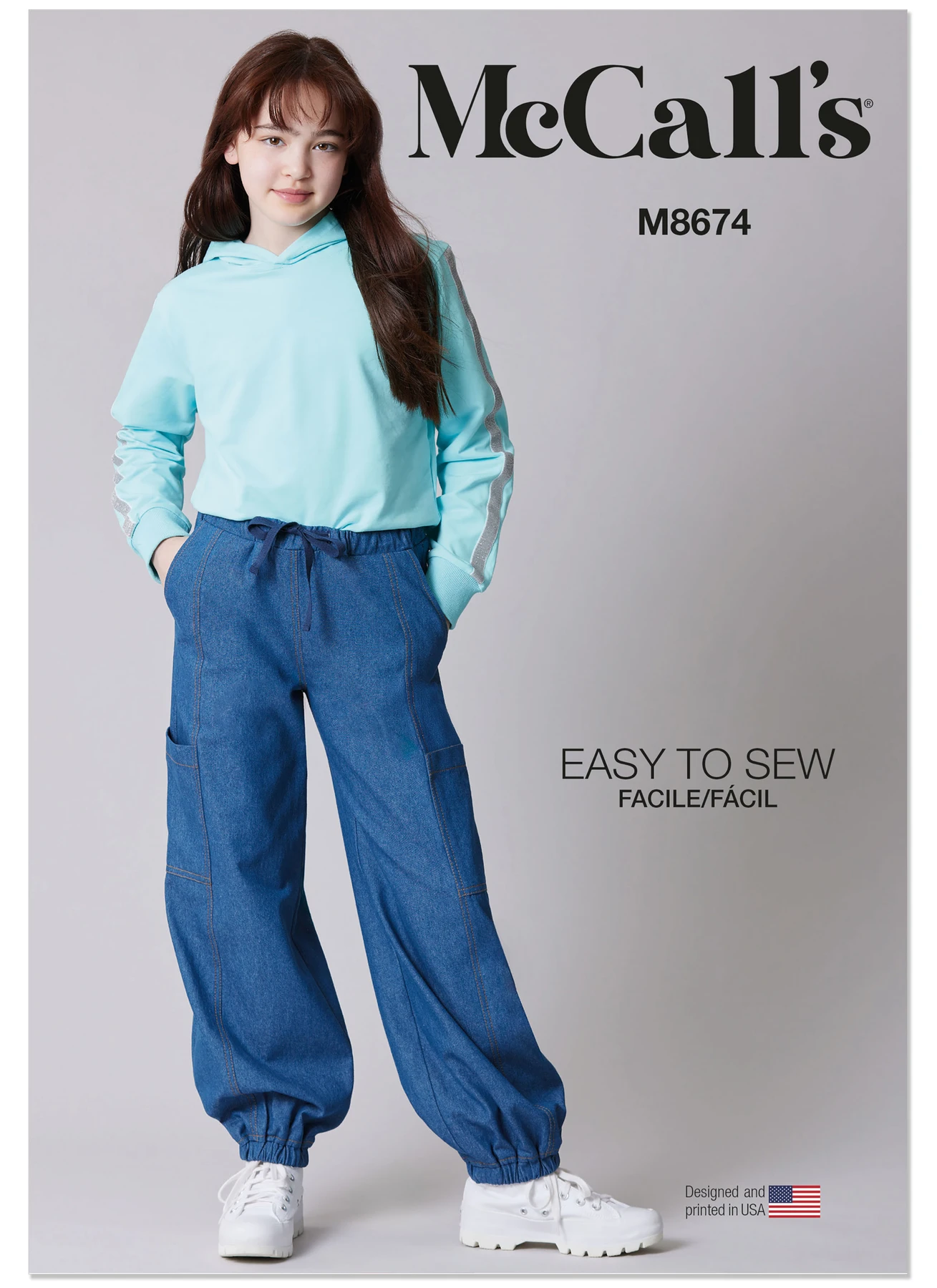 McCall's Sewing Pattern Girl's Pull-On Cargo Pants (PDF) 1 McCall's Sewing Pattern Girl's Pull-On Cargo Pants (PDF)