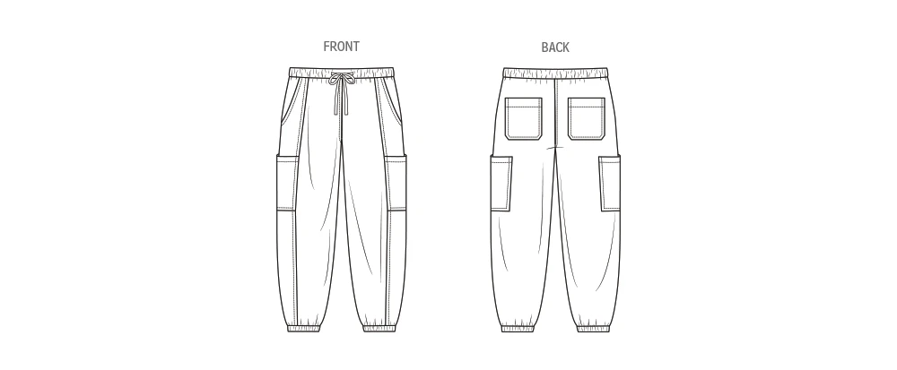 McCall's Sewing Pattern Girl's Pull-On Cargo Pants (PDF) 5 McCall's Sewing Pattern Girl's Pull-On Cargo Pants (PDF)