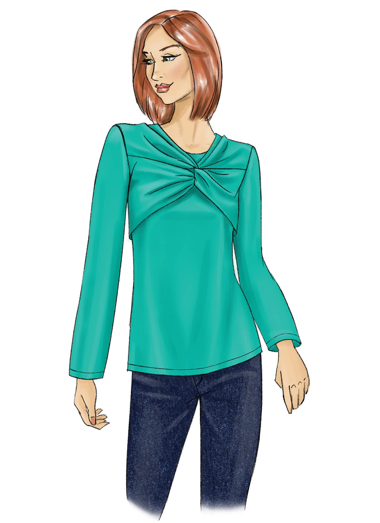 Butterick Sewing Pattern Misses' Top (PDF) 4 Butterick Sewing Pattern Misses' Top (PDF)