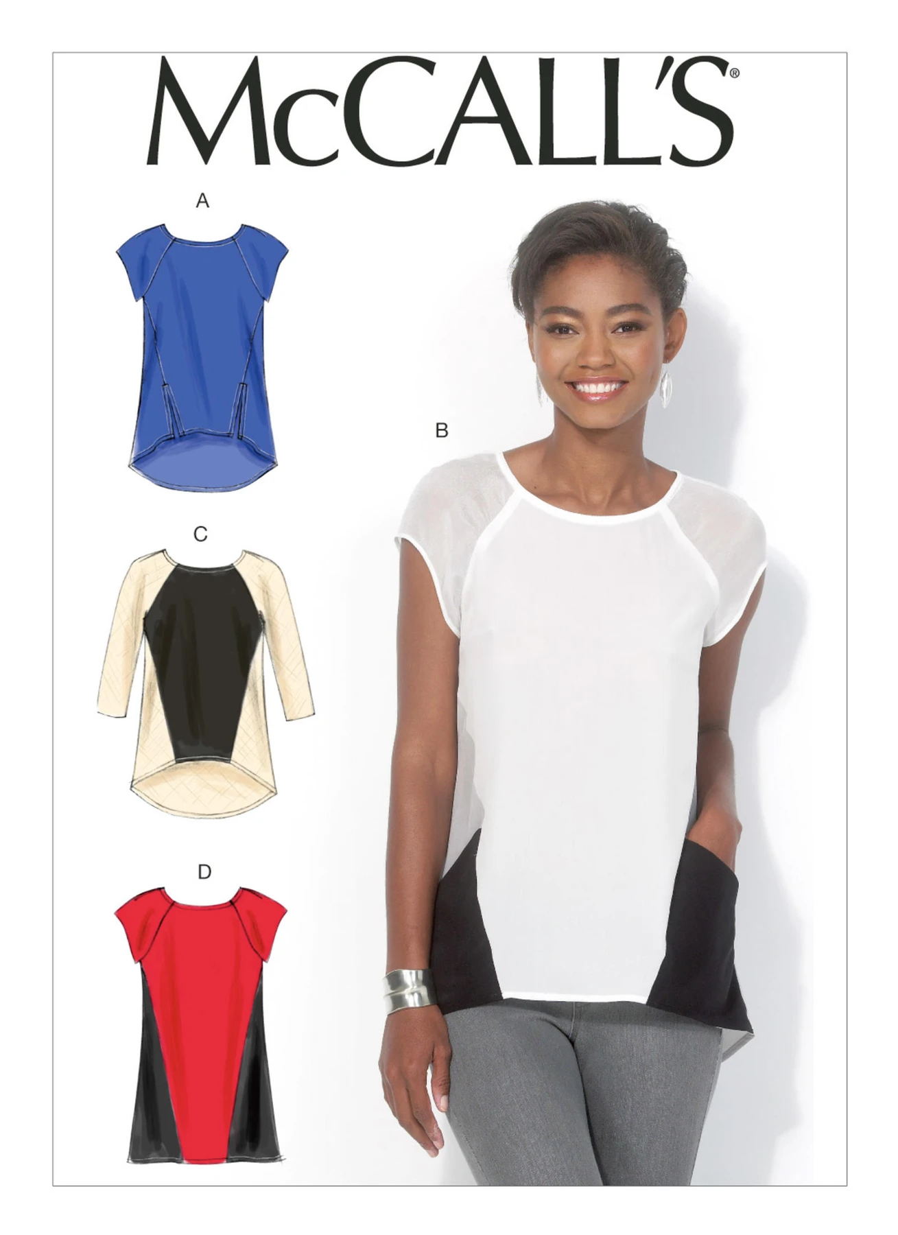 McCall's Sewing Pattern Misses' Seam-Detail Tops and Tunic (PDF) 1 McCall's Sewing Pattern Misses' Seam-Detail Tops and Tunic (PDF)