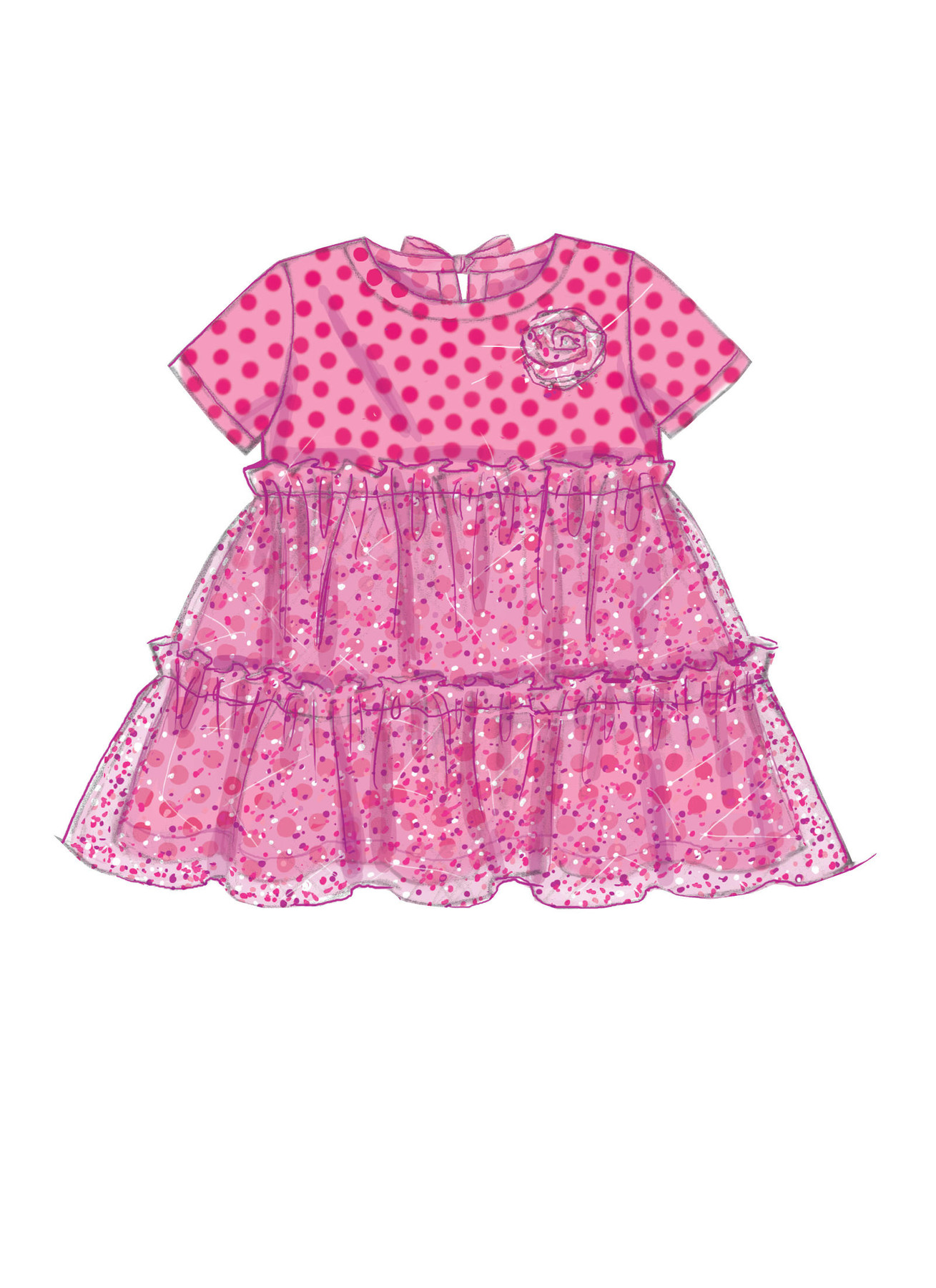 McCall's Sewing Pattern Toddlers' Gathered Tops, Dresses and Leggings 3 McCall's Sewing Pattern Toddlers' Gathered Tops, Dresses and Leggings