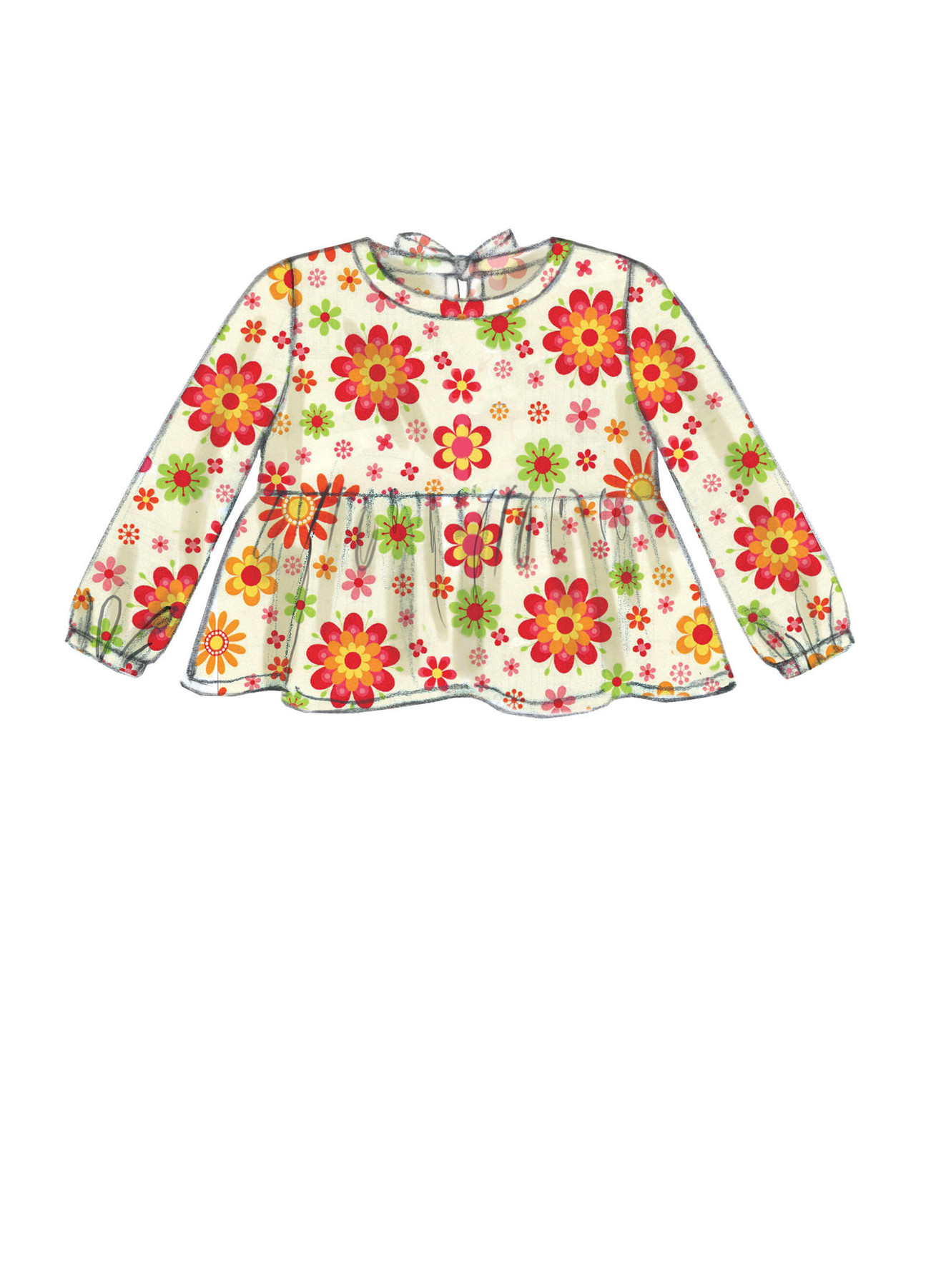 McCall's Sewing Pattern Toddlers' Gathered Tops, Dresses and Leggings 4 McCall's Sewing Pattern Toddlers' Gathered Tops, Dresses and Leggings
