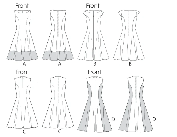 McCall's Sewing Pattern Misses'/Women's Petite Lined Fit and Flare Dresses 7 McCall's Sewing Pattern Misses'/Women's Petite Lined Fit and Flare Dresses